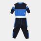 Boys Navy & Blue Color Block Tracksuit