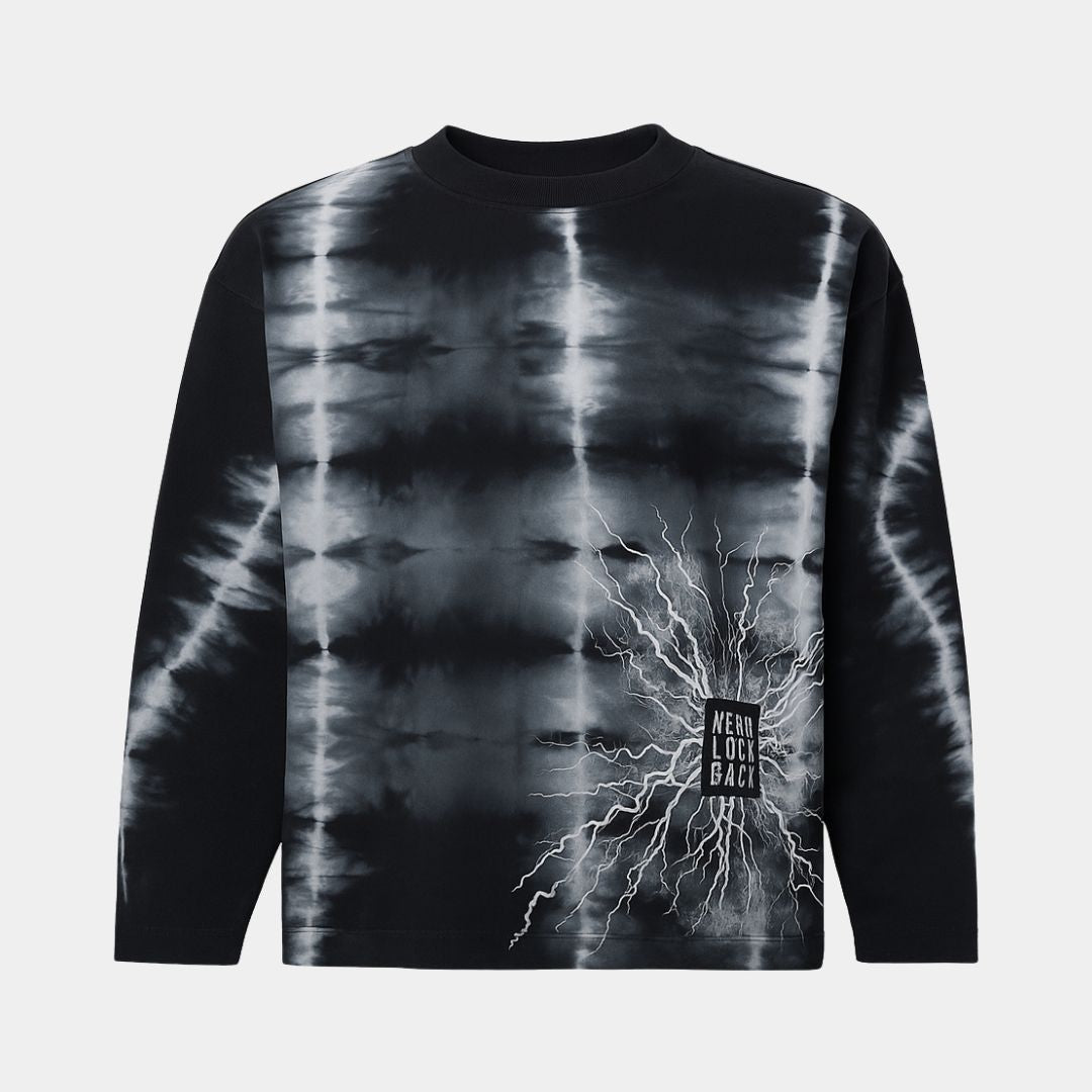 Boys Tie-Dye Print Full Sleeves T-Shirt