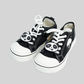 Kids Black Panda Canvas Sneakers – Fun Lace-Up Casual Shoes