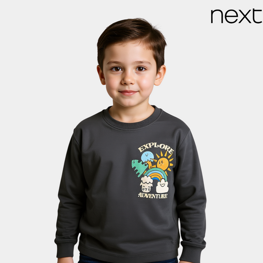 Boys Explore Adventure Full Sleeve T-Shirt