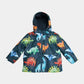 Boys Dinosaur Print Winter Jacket with Hood