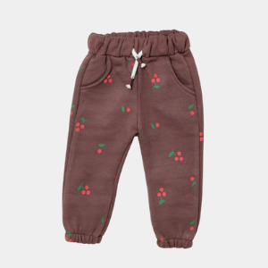 Girls Joyful Printed Tracksuit – Plum