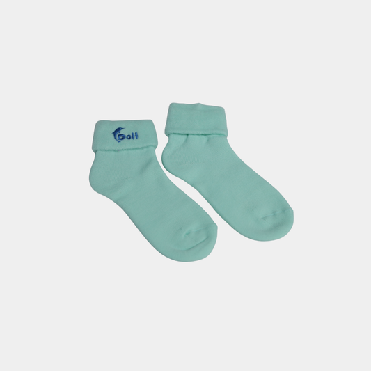 Kids Mint Green Woolen Winter Socks – Soft & Warm