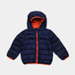 Boy Puffer Jacket – Navy & Orange
