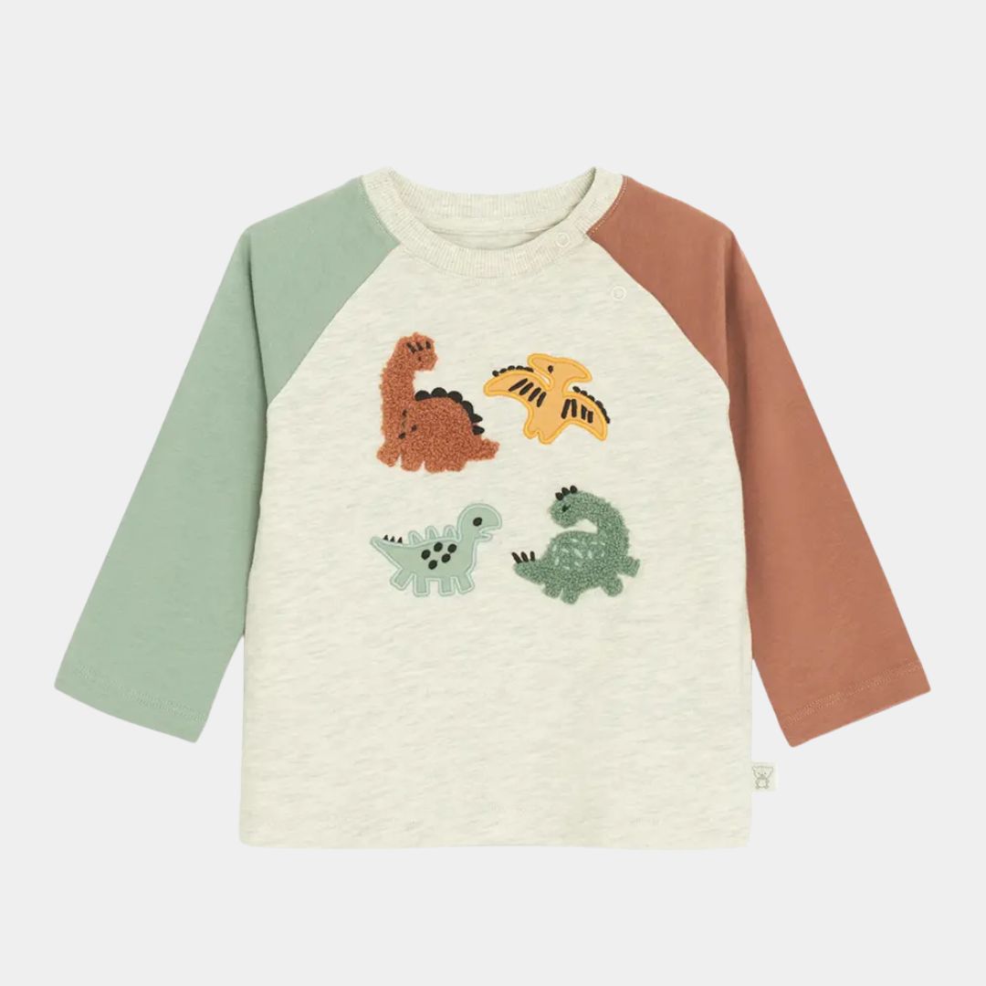 Boys Long Sleeve Shirt – Dinosaur Print
