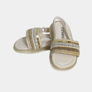 Girls Glitter Strap Sandals – Shiny Party Wear