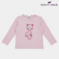 Girls Full Sleeves Pink Cat Print Shirt – Soft & Stylish