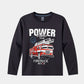 Boys Full Sleeve T-Shirt - Power Truck Ptint