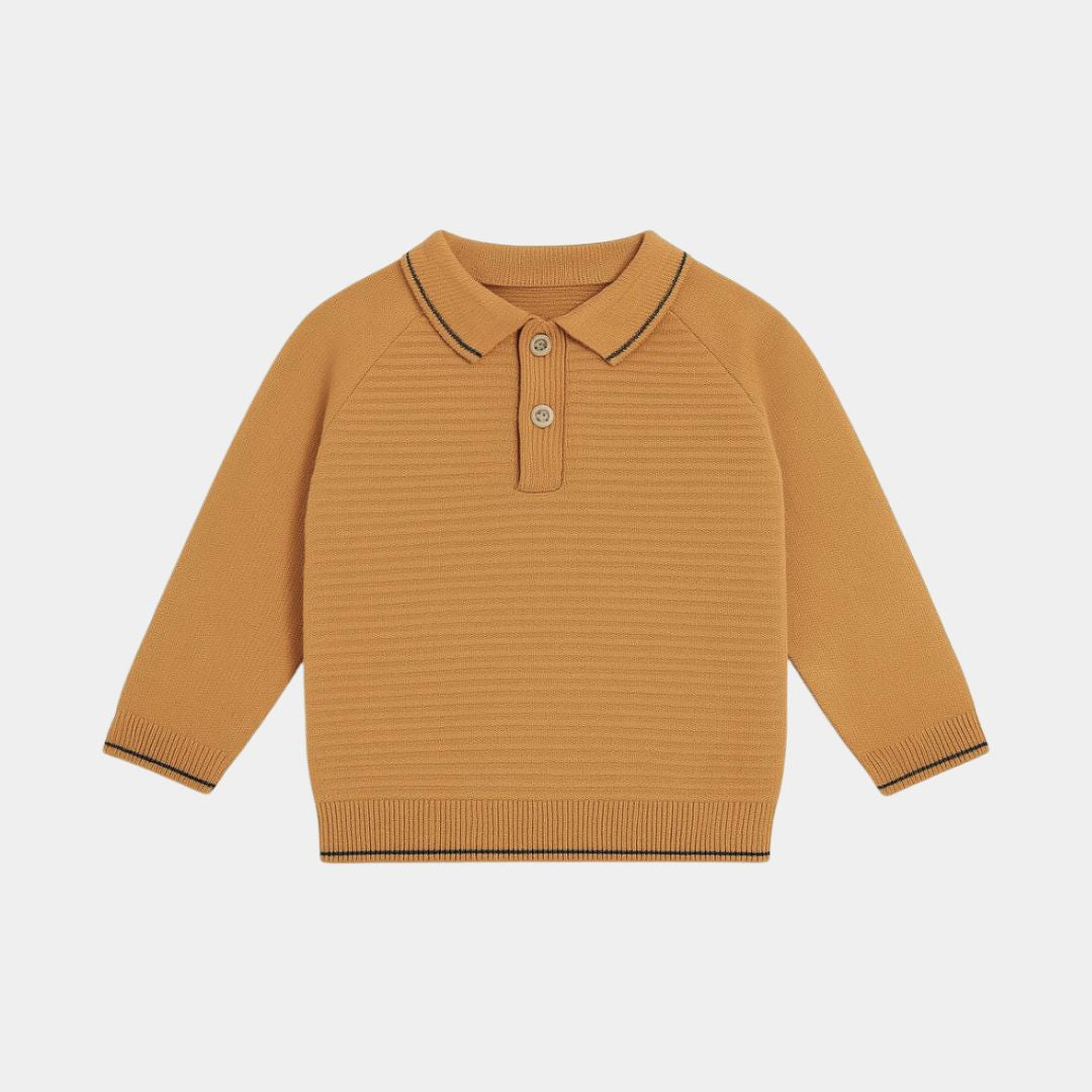Boy Polo  Light Weight sweater Shirt – Orange Color