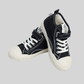 Kids Black High-Top Canvas Sneakers – Stylish Casual Everyday Shoes