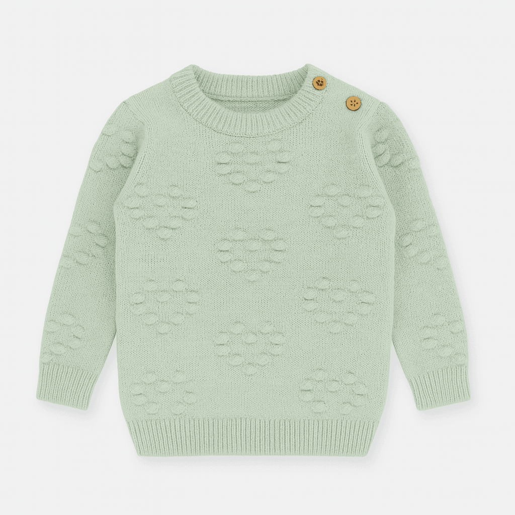 Baby Girls Seashells Cardigan Sweater – Cream - KIDKO