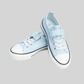 Kids Light Blue Canvas Sneakers – Velcro Strap Casual Shoes