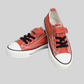 Kids Red Canvas Velcro Sneakers