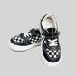 Kids Black & White Checkered Sneakers – Stylish Casual Everyday Shoes