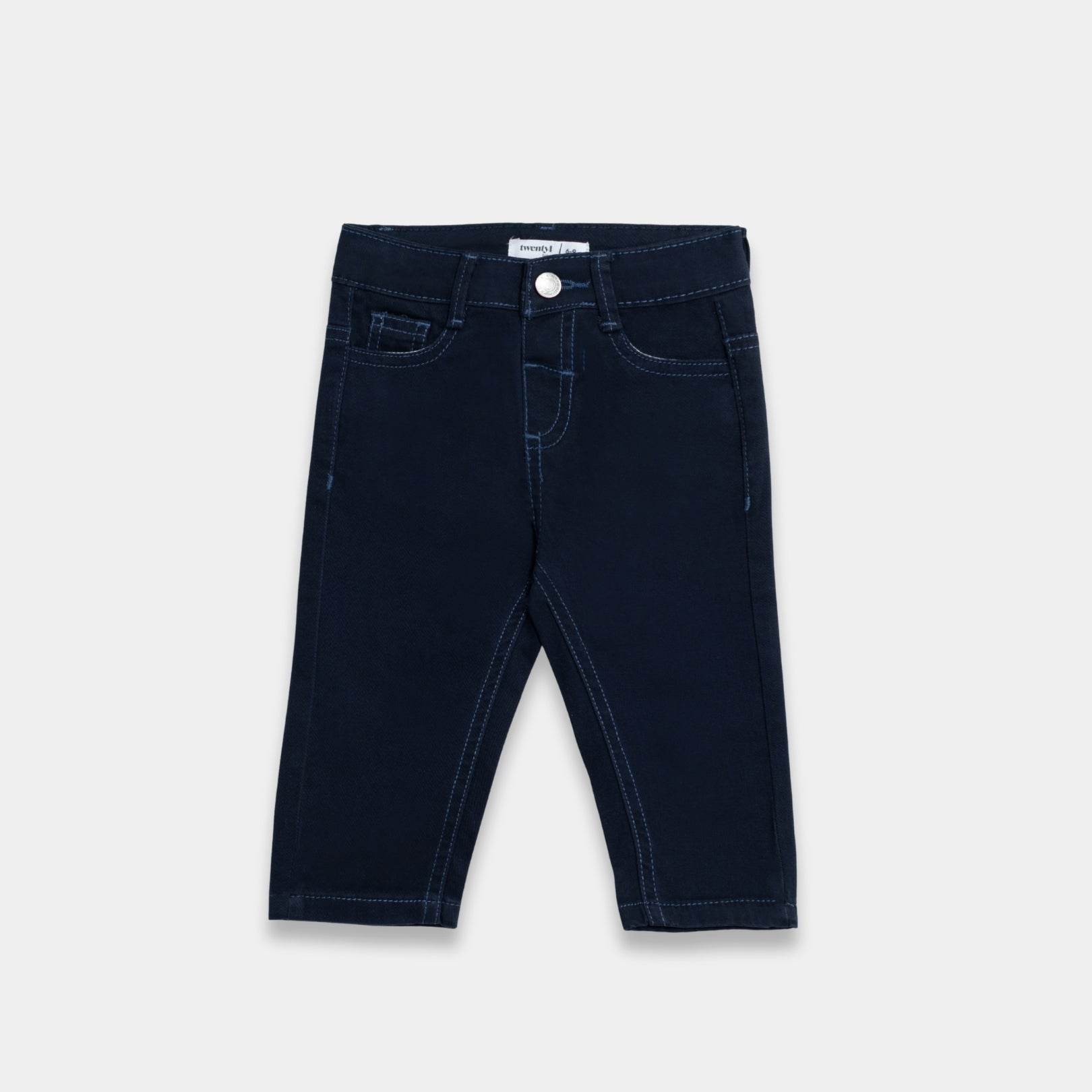 Baby Cotton Jeans - Blue Color - KIDKO