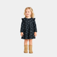 Girls Cotton Dress - Dark Blue