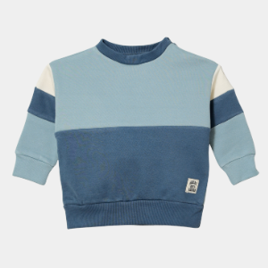 Boys Colorblock Tracksuit Set – Blue