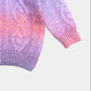Girls Tie-Dye Cable Crew Sweater