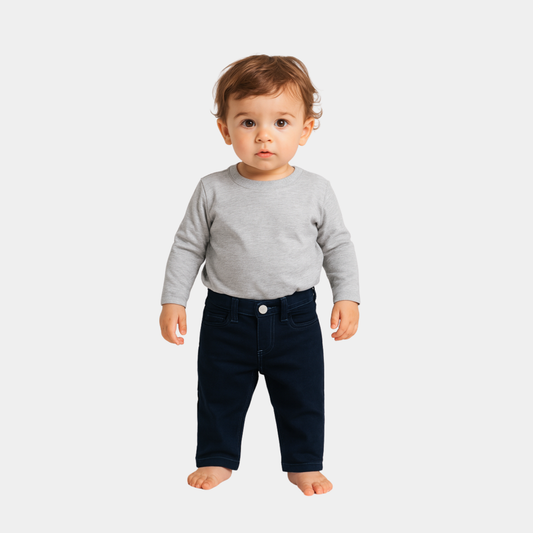 Baby Cotton Jeans - Blue Color