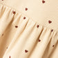 Girl Long Sleeve Collar Dress – Heart Print
