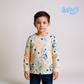 Boys Long Sleeve Bluey T‑Shirt – Off‑White Character Print