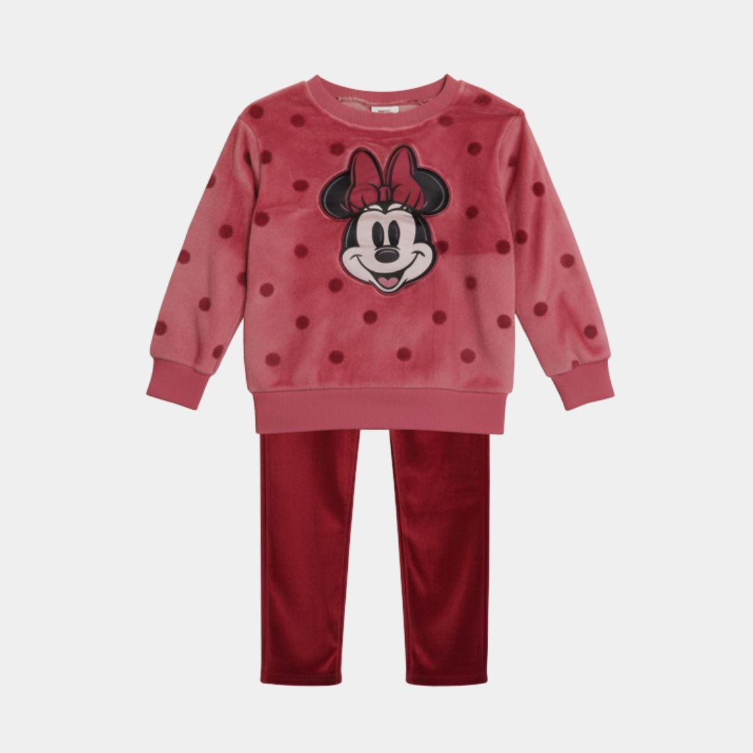 Girls Minnie Mouse Top & Trouser Set