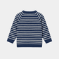 Boys Striped Sweater – Dark Blue and White - KIDKO