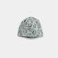Boys Dinosaur Print Beanie Cap - Gray - KIDKO