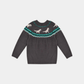 Boys Dino Knitted Sweater – Grey Color - KIDKO