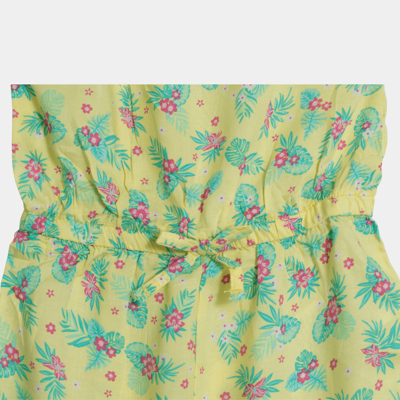 Girls Jumpsuit - Lime Yellow Color - KIDKO