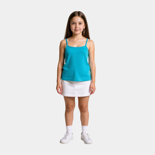 Girls Camisole Undershirt - Vibrant Blue Color