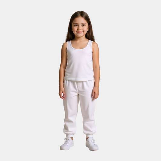 Toddler Girls Cotton Camisole Pack - 4 Colors (Purple, Pink, Green, White)