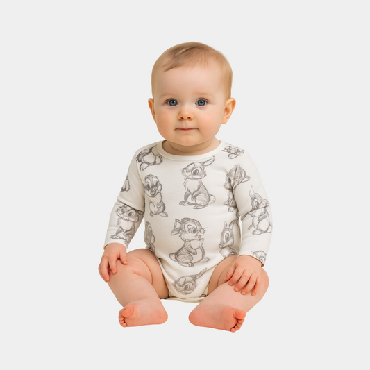 Dsny Baby Bodysuit – Thumper Sketch Print