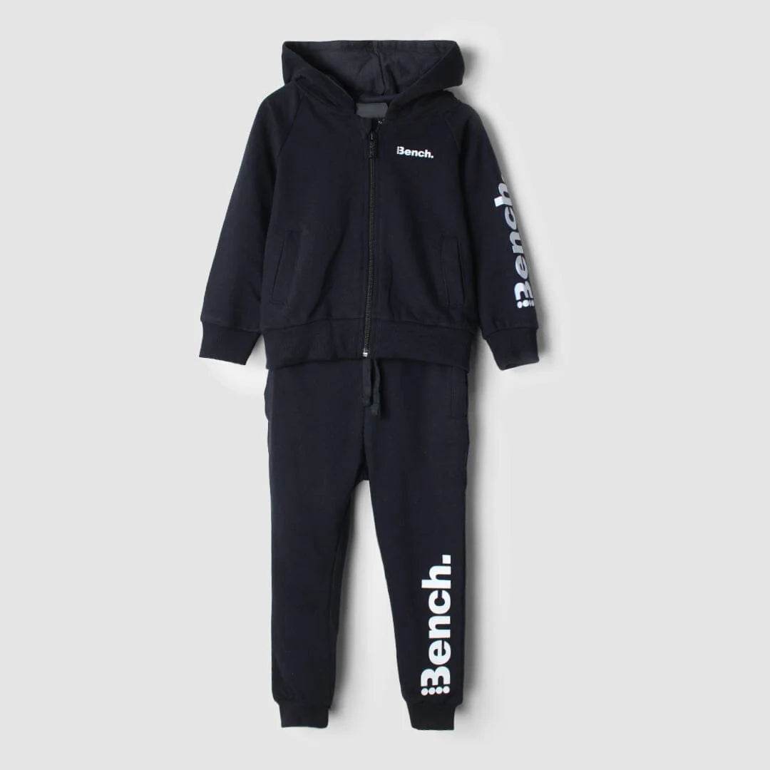 Boys Zipper Hood Tracksuit – Black - KIDKO