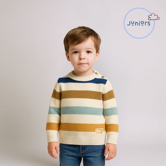 Boys Multi-Striped Sweater - Multi Color