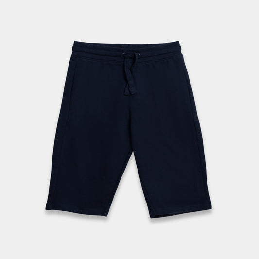 Boys Cotton Shorts - Navy Blue Color Kidko