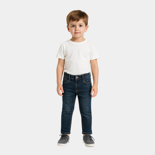 Boys Straight-Fit Jeans - Blue Color