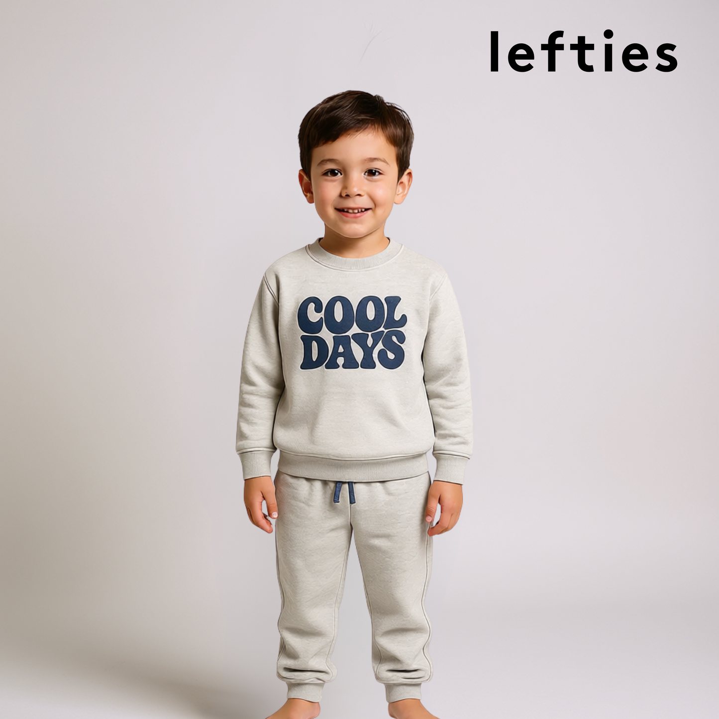 Boys Tracksuit Set – Light Gray “Cool Days”