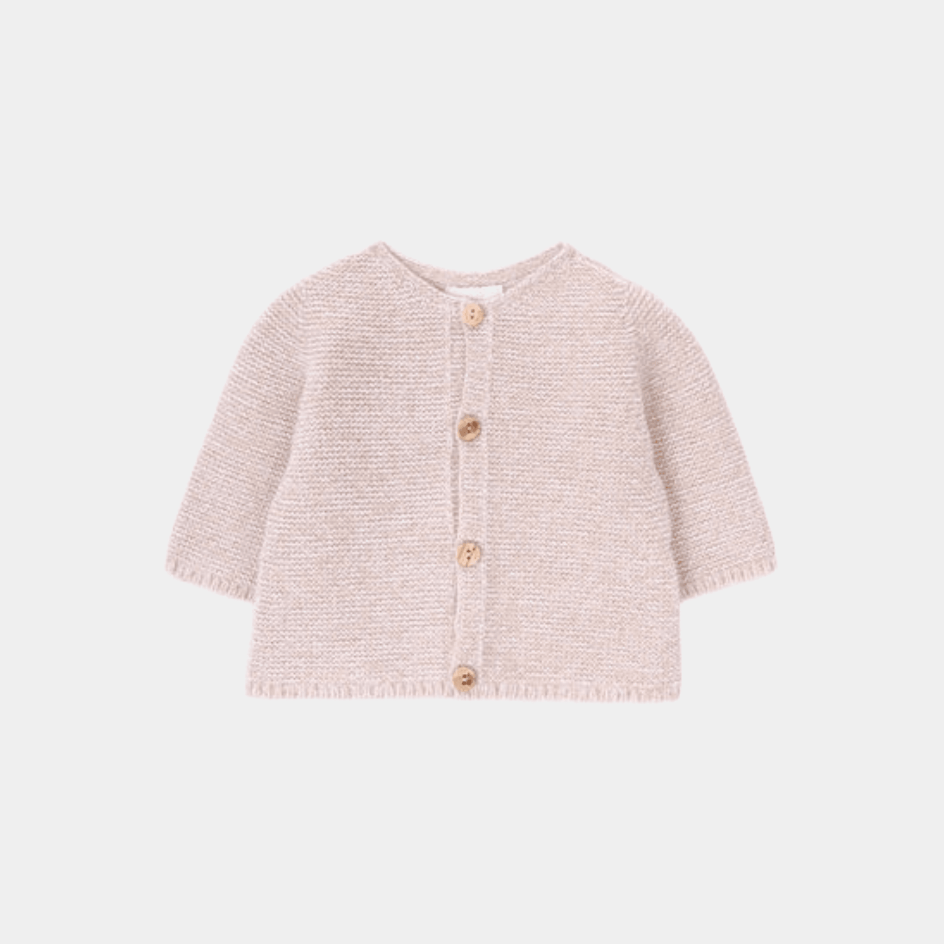 Baby Knitted Cardigan sweater - baby Pink Color - KIDKO
