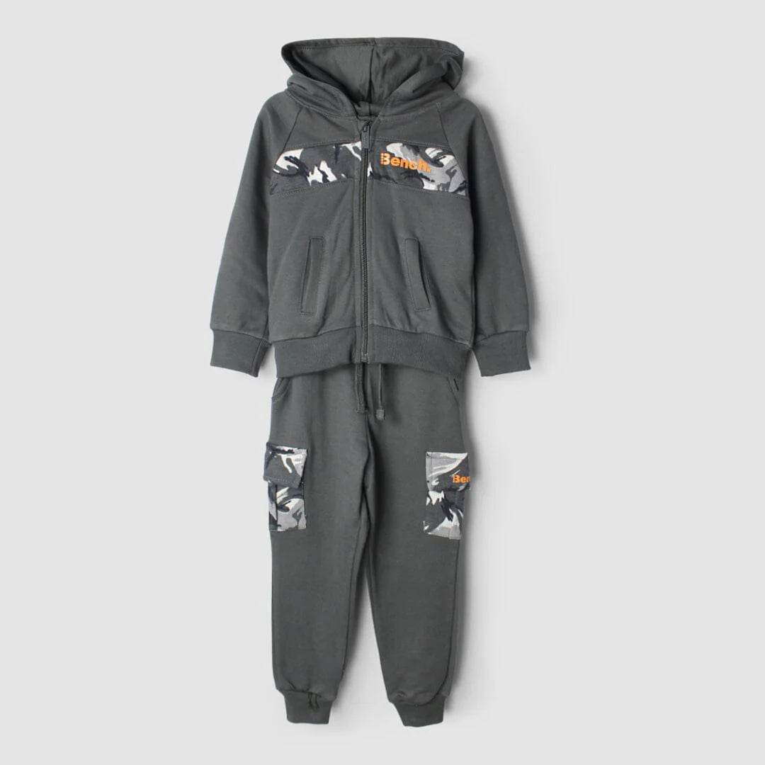 Boys Zipper Hood Tracksuit – Camouflage - KIDKO