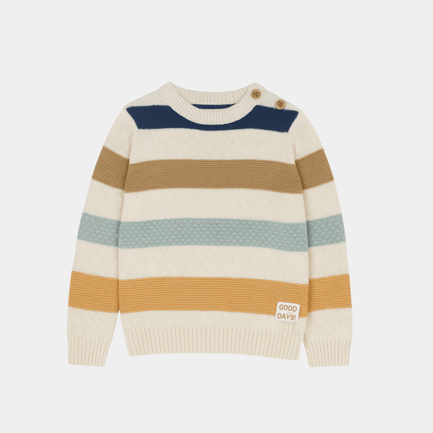 Boys Multi-Striped Sweater - Multi Color - KIDKO