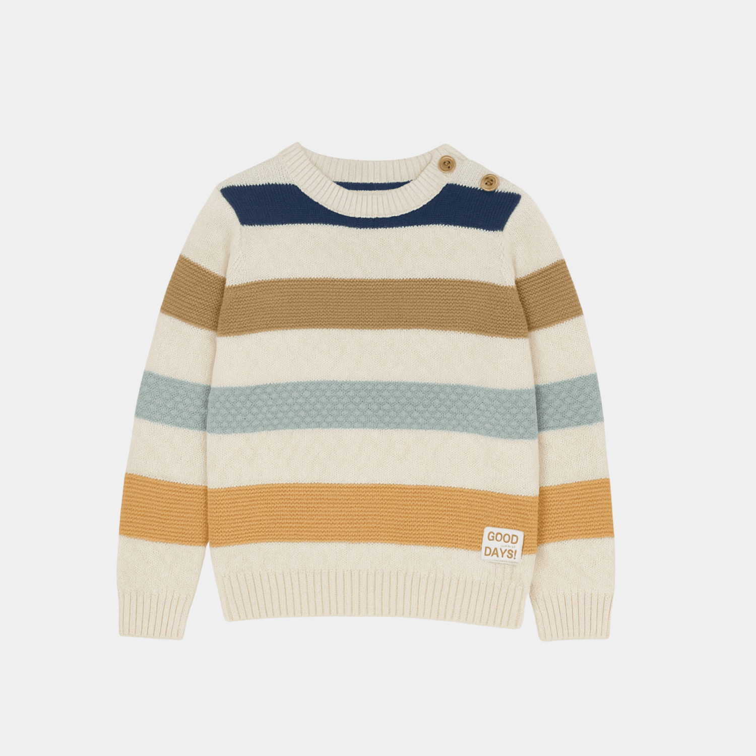 Boys Multi-Striped Sweater - Multi Color - KIDKO