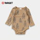 Baby Organic Cotton Bodysuit – Brown Bear Print - KIDKO