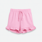 Baby Girls Cotton Shorts - Light Pink Color - KIDKO