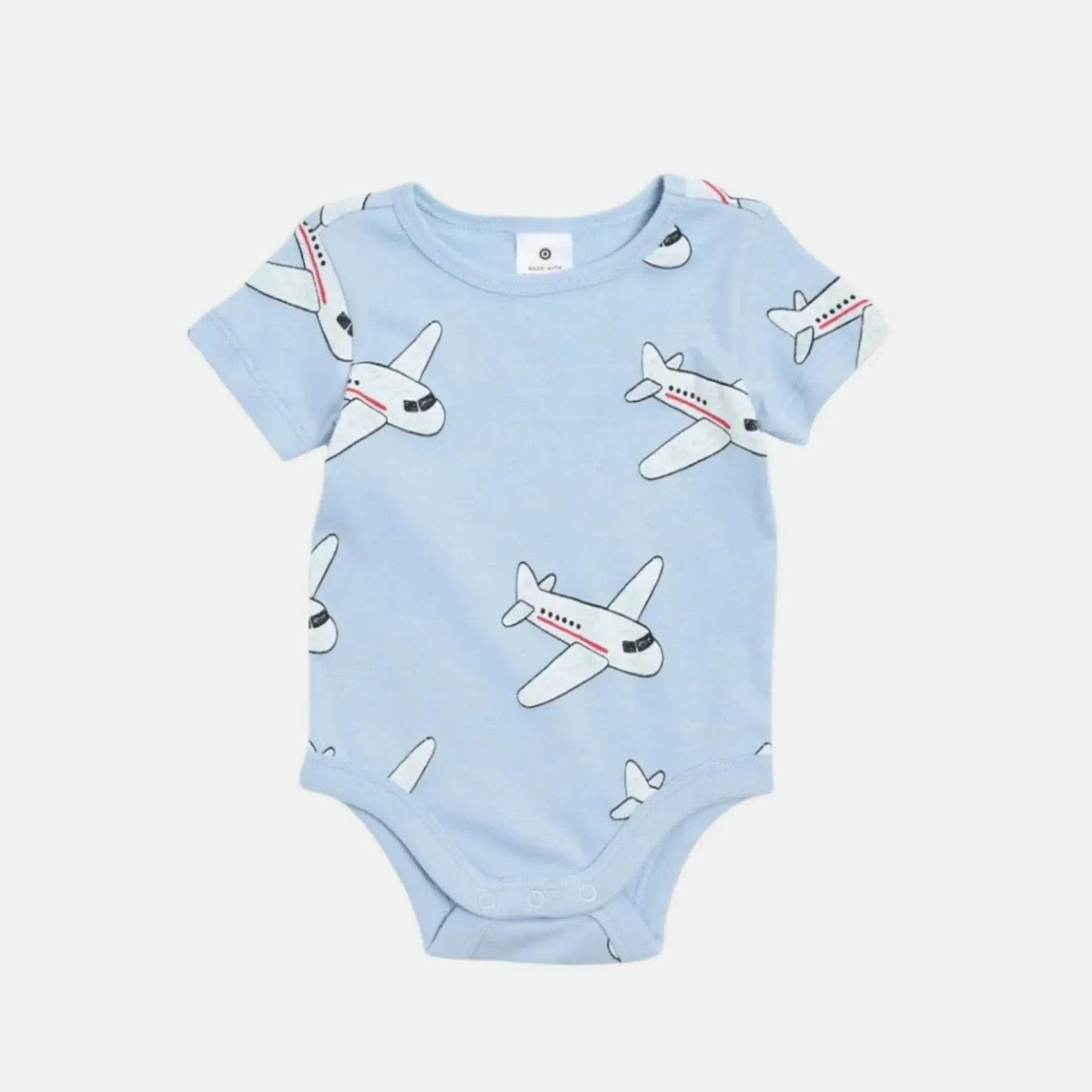 TRG Organic Cotton Bodysuit – Planes Print - KIDKO