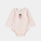 Baby Girls’ Organic Cotton Bodysuit – Strawberry boucle print - KIDKO
