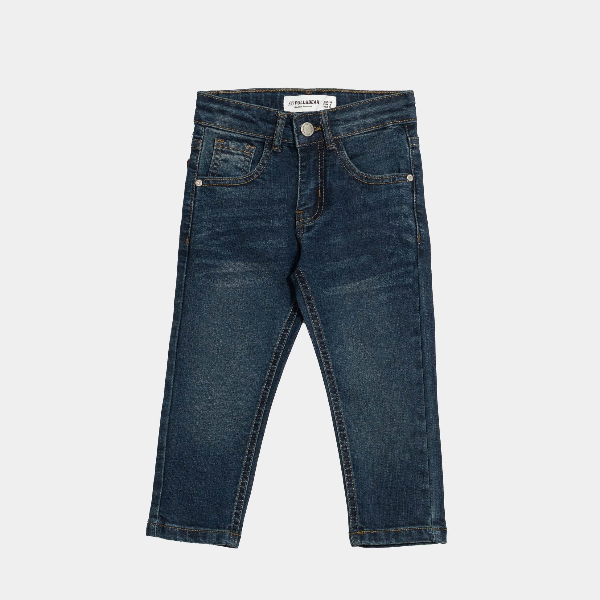 Boys Relaxed-Tapered Jeans - Dark Blue Color - KIDKO