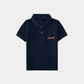 Boys Navy Blue Polo Shirt - Leopard - KIDKO