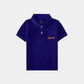 Boys Royal Blue Polo Shirt - Leopard - KIDKO