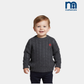 Boys Embroidered Logo Sweater - Charcoal Grey